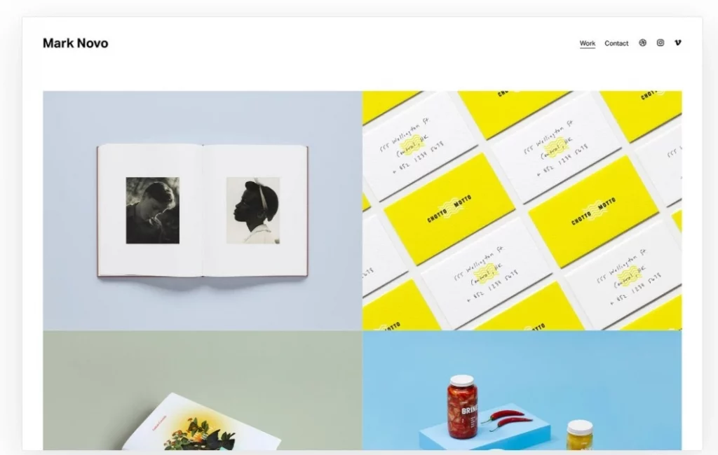 Squarespace template for photographers with poor conversion centered design