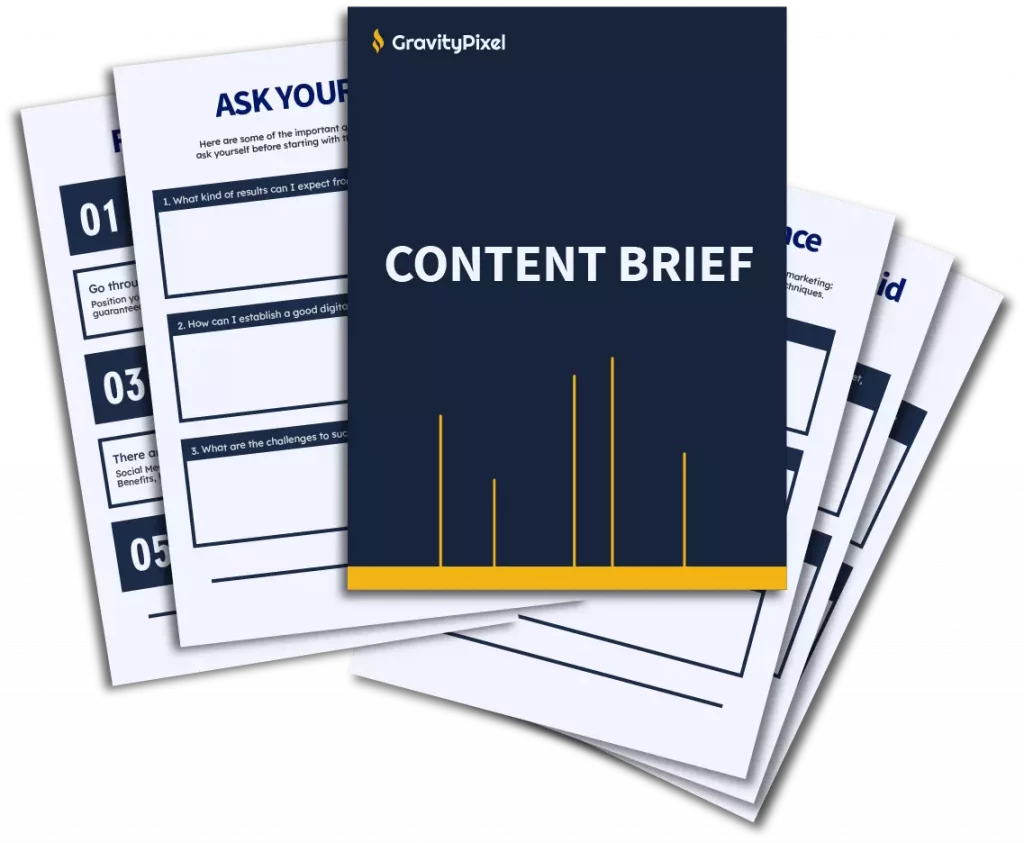 Gravitypixel content brief, roadmap to your content optimization