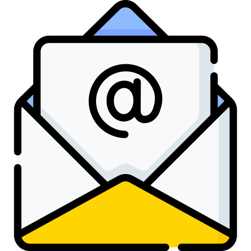 Clipart with email in an envelope