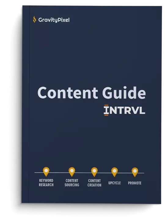Gravitypixel's content guide for content optimized website