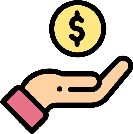 hand and coin icon