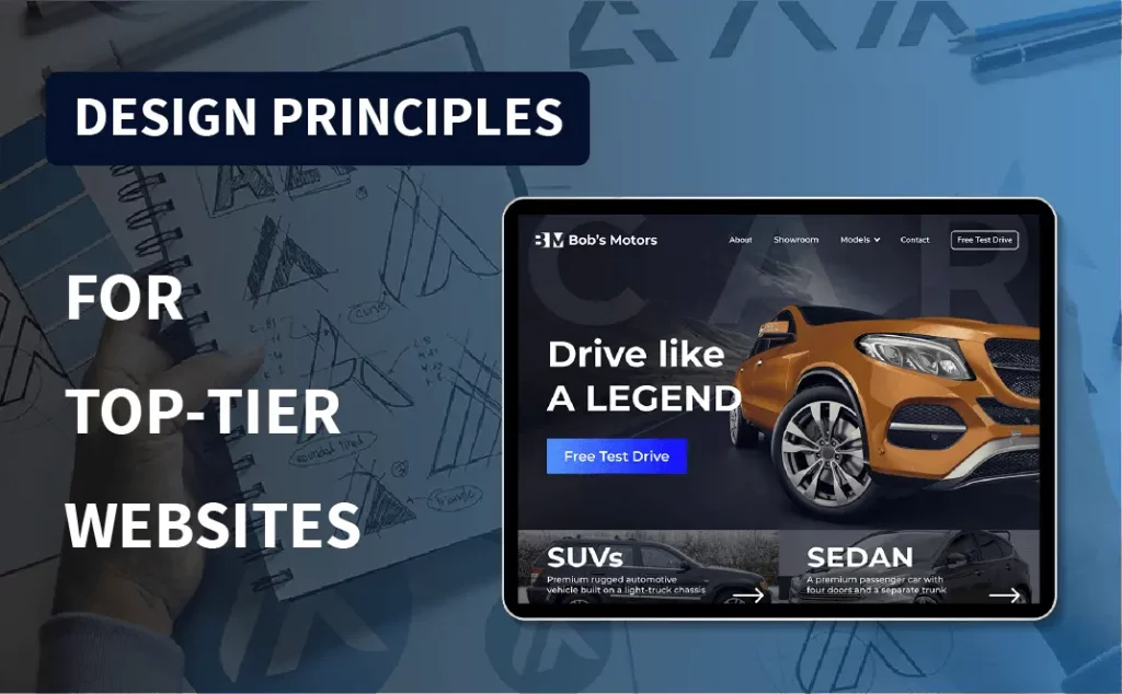 Top-tier websites design principles